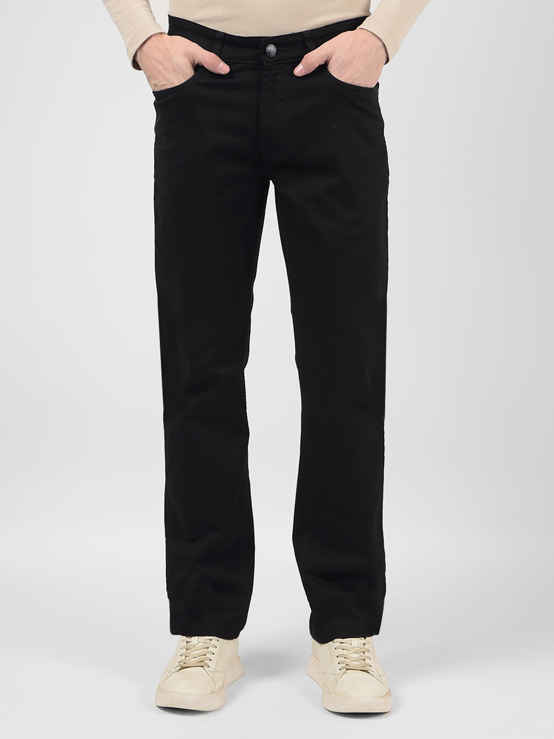 Numero Uno Men Solid Black Jeans